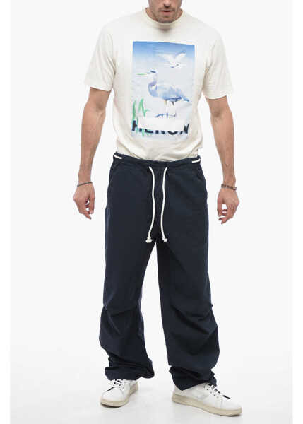 Pantaloni casual DARKPARK Jordan Baggy Pants With Drawstring Blue Barbati (BM 14615750) 4