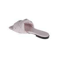 Sandale Bottega Veneta Lido Leather Flat Sandals Femei