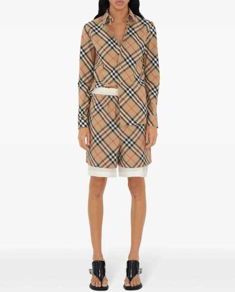 Camasi casual Burberry Archive Check Shirt SAND IP CHECK Femei (BM 14629019) 2
