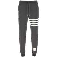 Pantaloni de trening Thom Browne Dark Gry Cotton Pants Barbati