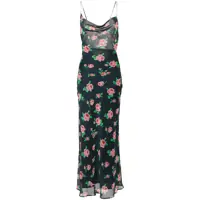 Rochii Maxi Multicolor Dress With All-Over Rose Print In Recycled Fabric Woman Femei