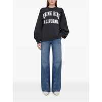 Pulovere ANINE BING Dama - Pulovere ANINE BING Anine Bing Black Cotton Sweatshirt WASHED BLACK Femei (BM 14641256) - B-mall.ro
