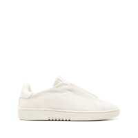 Sneakers 'Dice Laceless' White Low Top Slip-On Sneakers In Suede Man Barbati