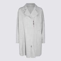 Paltoane Brunello Cucinelli Grey Wool Coat Femei