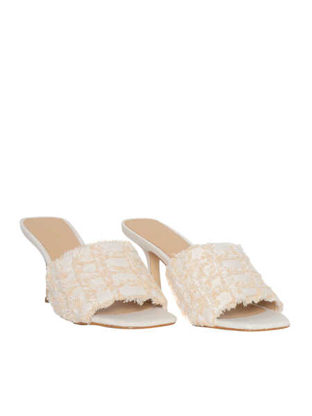 Mocasini Michael Kors White Tessa mules sandals Beige Femei (BM 14651453) 2