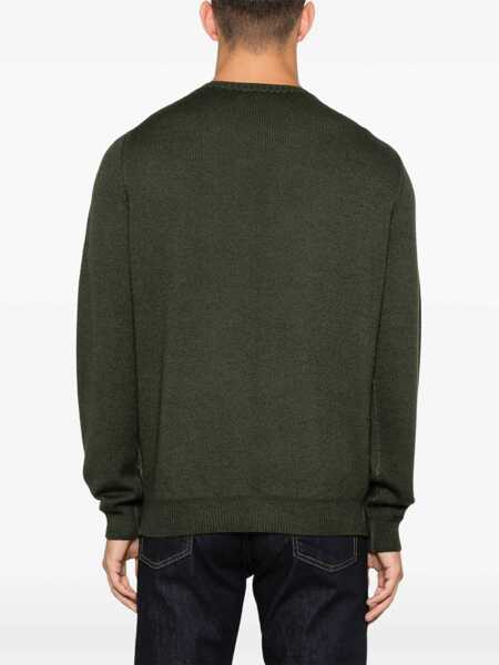 Pulovere Fedeli Green Giza Light Frosted sweater Green Barbati (BM 14651624) 4