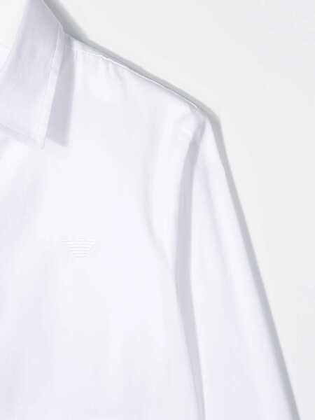 Camasi Emporio Armani White shirt with logo White Baieti (BM 14651678) 3