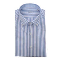 Camasi casual Light blue striped cotton Barbati