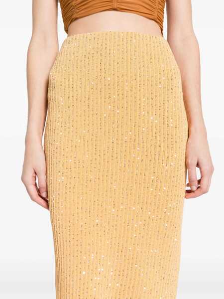 Fuste Fabiana Filippi Orange midi pencil skirt Orange Femei (BM 14652044) 5