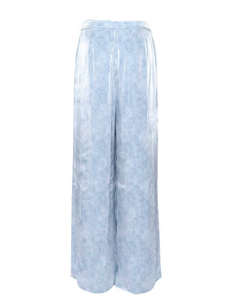 Pantaloni Michael Kors Petal wide leg trousers Light Blue Femei (BM 14652119) 2