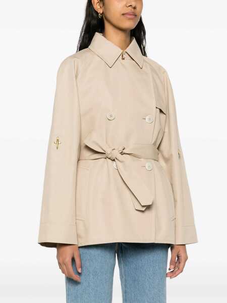 Paltoane Fay Short brown trench coat Brown Femei (BM 14652152) 3