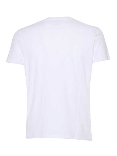 Tricouri Filatures Du Lion White cotton t-shirt White Barbati (BM 14652230) 2