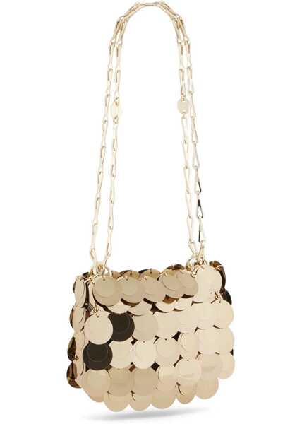 Genti de umar RABANNE Sparkle Nano Shoulder Bag LIGHT GOLD Femei (BM 14652920) 4