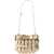RABANNE Sparkle Nano Shoulder Bag LIGHT GOLD