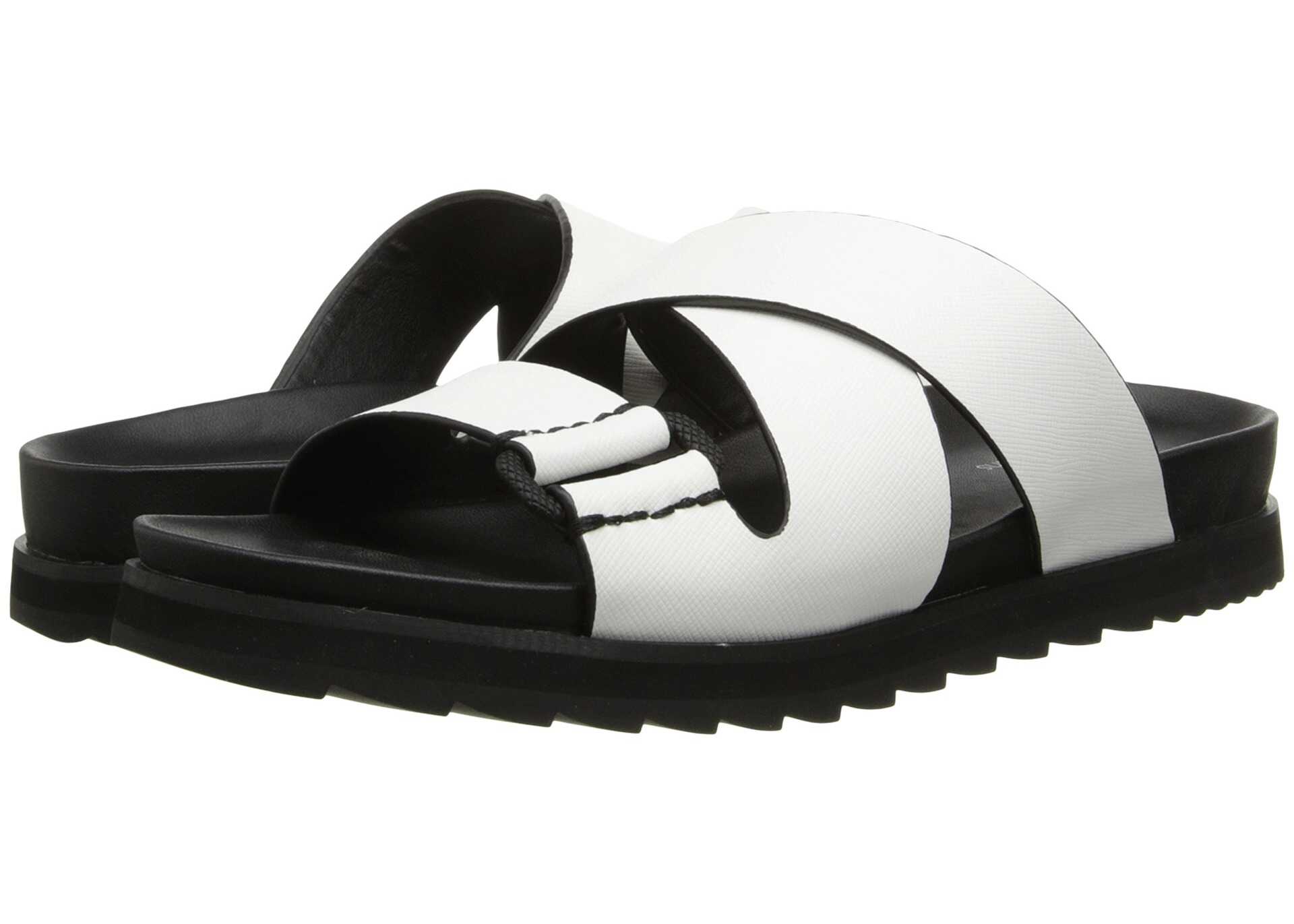 Sandala Calvin Klein Jeans Valeri White Safiano Leather