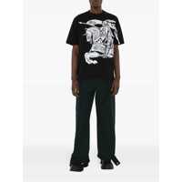 Tricouri Burberry pentru Barbati - Tricouri Burberry Burberry Cotton Crew-Neck T-Shirt Black Barbati (BM 14655392) - B-mall.ro