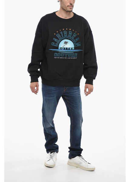 Bluze de trening BOTTER Brushed Cotton Caribbean Couture Crewneck Sweatshirt Black Barbati (BM 14659115) 4