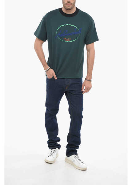 Tricouri ANDERSSON BELL Embroidered Crewneck T-Shirt Green Fete (BM 14659133) 4