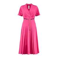 Rochii Max Mara Fuchsia Poplin Crossover Dress Femei
