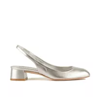 Pantofi cu toc Stuart Weitzman Stuart Weitzman Vivienne 35 Slingback Silver