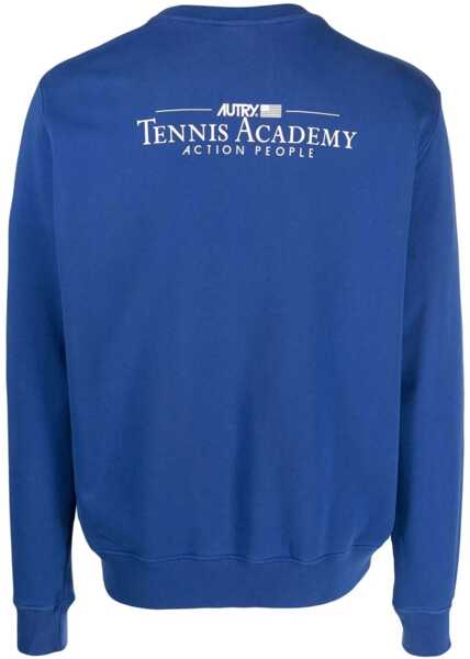 Bluze de trening AUTRY Brushed Cotton Academy Crewneck Sweatshirt Blue Barbati (BM 14667584) 2