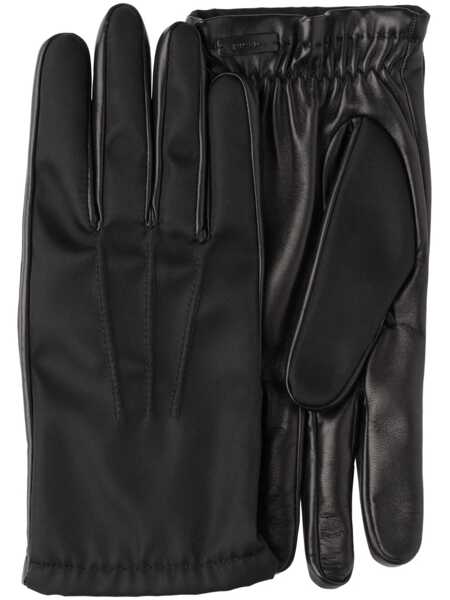 Manusi Prada Prada Fabric And Tassel Gloves Accessories Black Barbati (BM 14669999) 1