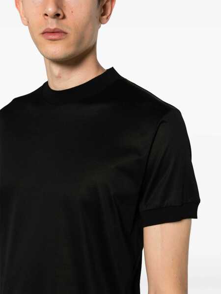 Tricouri Tagliatore Tagliatore T-Shirt  Black Barbati (BM 14672279) 5