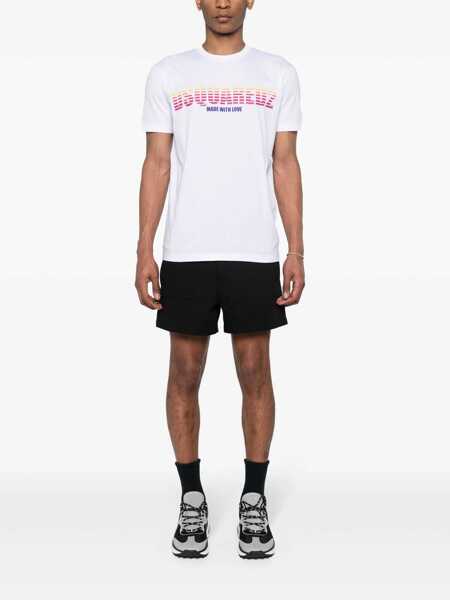 Tricouri DSQUARED2 DSQUARED2 T-Shirt  Made With Love WHITE Barbati (BM 14673179) 2