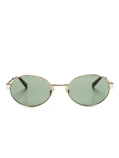 Ochelari de soare Saint Laurent SAINT LAURENT Sunglasses GOLD GOLD GREEN Femei (BM 14680067) 1