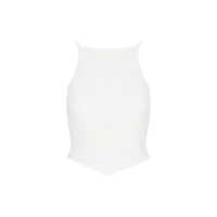 Topuri Courrèges White Viscose Top Femei