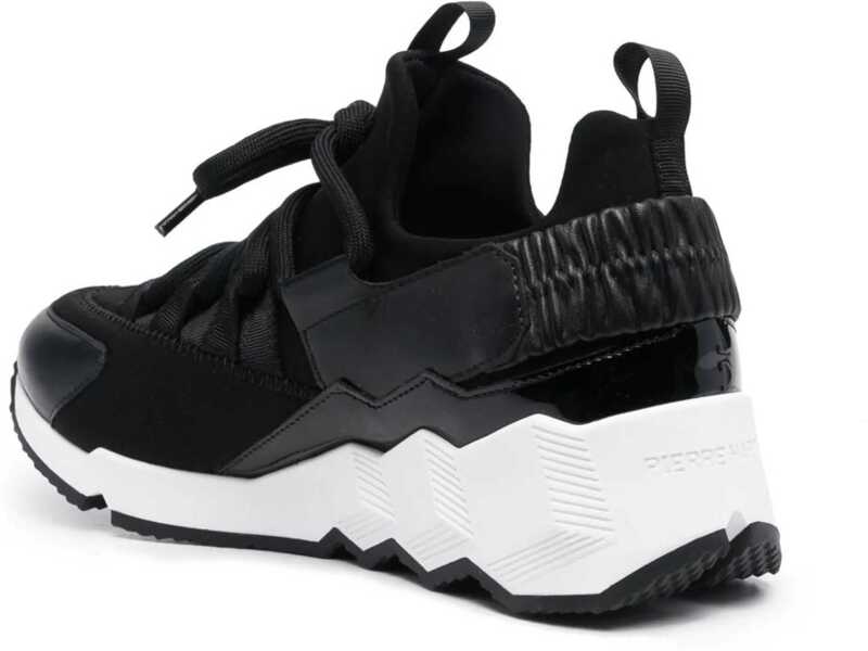 Sneakers PIERRE HARDY Trek Cosmetic Sneakers PATENT KID NEOPRENE CALF BLACK Femei (BM 14681105) 3
