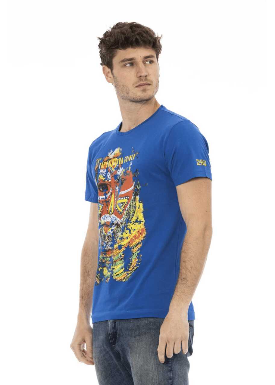 Tricouri Trussardi Tricou Albastru Blue Barbati (BM 14681129) 2