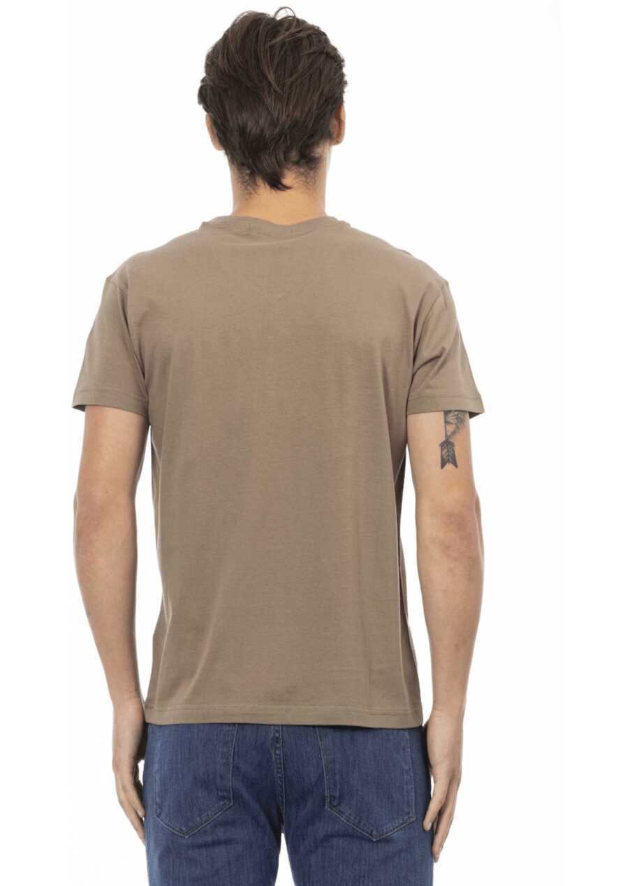 Tricouri Trussardi Tricou Maron Brown Barbati (BM 14688935) 3