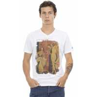 Tricouri Trussardi Tricou Alb