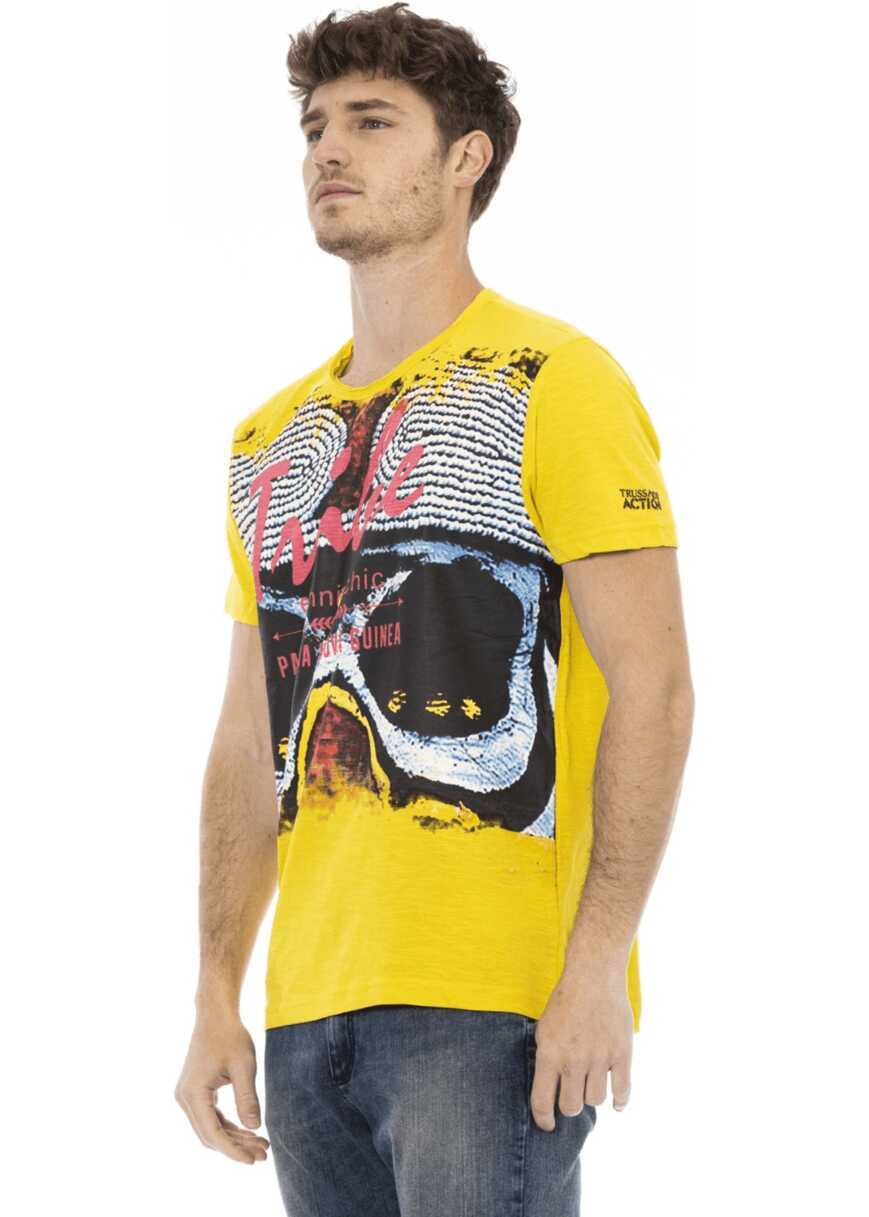 Tricouri Trussardi Tricou Galben Yellow Barbati (BM 14688956) 2