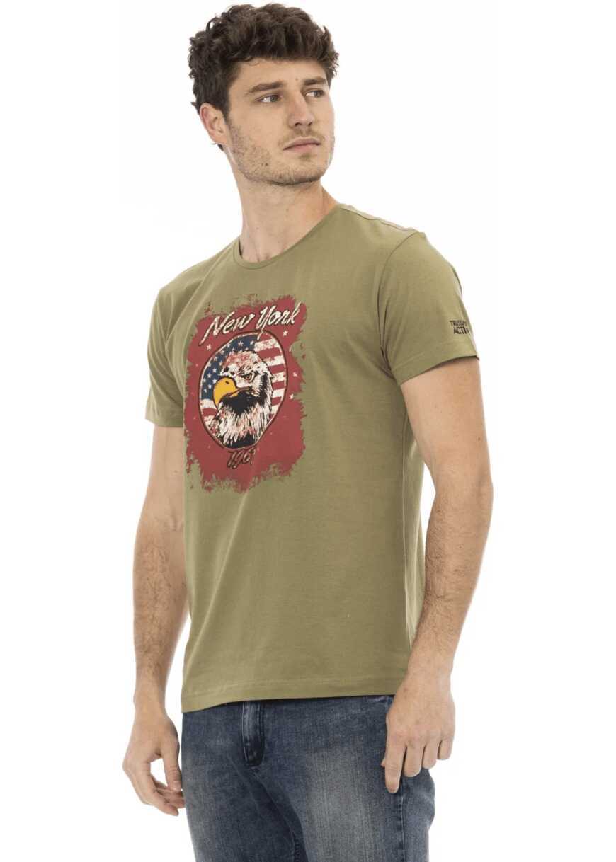 Tricouri Trussardi Tricou Verde Kaki Barbati (BM 14688968) 2