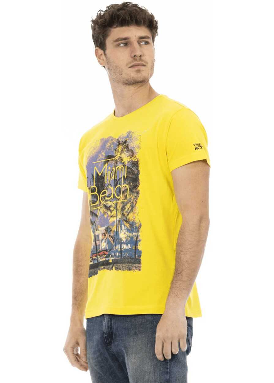 Tricouri Trussardi Tricou Galben Yellow Barbati (BM 14688974) 2