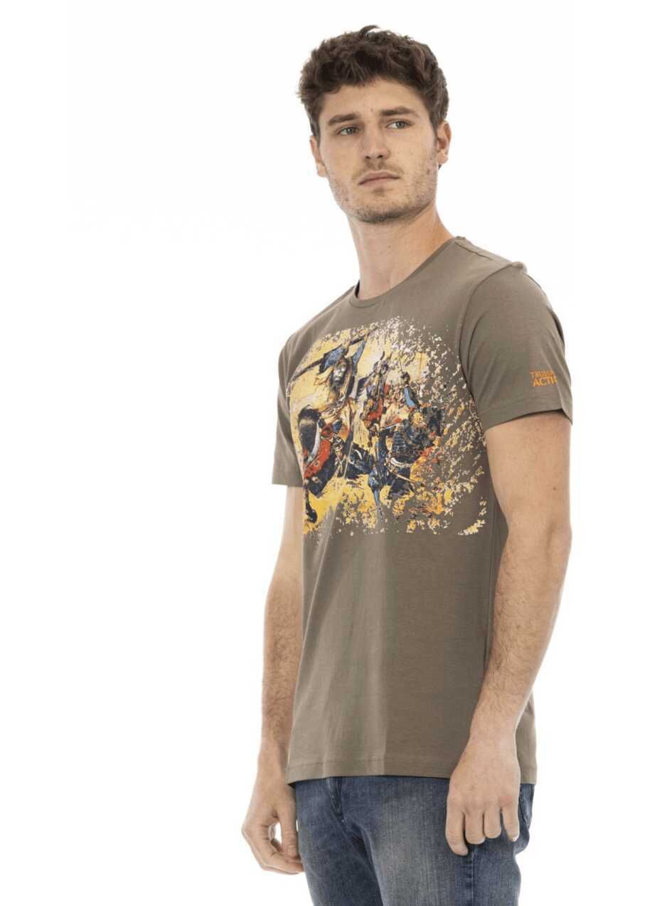 Tricouri Trussardi Tricou Maron Brown Barbati (BM 14689097) 2