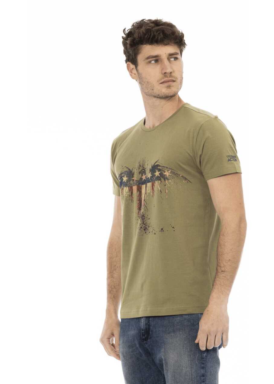 Tricouri Trussardi Tricou Verde Kaki Barbati (BM 14689253) 2