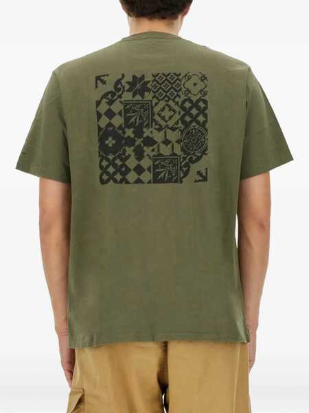 Tricouri ENGINEERED GARMENTS Cotton T-Shirt GREEN Barbati (BM 14689307) 2
