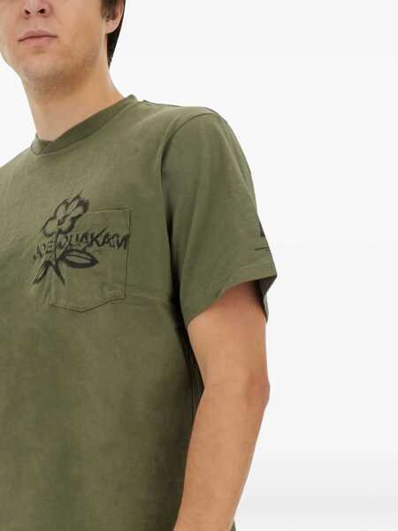 Tricouri ENGINEERED GARMENTS Cotton T-Shirt GREEN Barbati (BM 14689307) 3