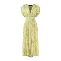 Rochii Fabiana Filippi Dress In Printed Georgette Pistachio Femei