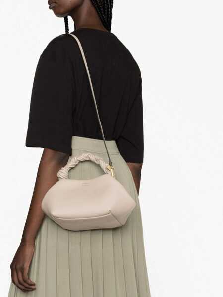 Genti de mana Ganni Small Bou Handbag OYSTER GRAY Femei (BM 14694224) 3