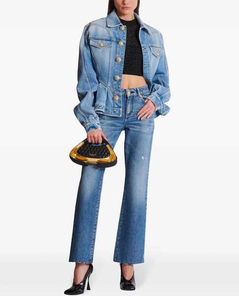 Bluze Balmain Pb Labyrinth Knit Top BLACK Femei (BM 14694866) 2