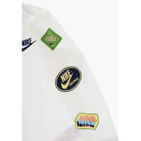 Tricouri pentru Baieti - Tricouri Nike Long Sleeve Retro Sticker Crew-Neck T-Shirt White Baieti (BM 14695139) - B-mall.ro