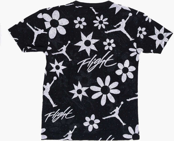 Tricouri Nike Air Jordan Printed Crew-Neck T-Shirt Black Baieti (BM 14695142) 3