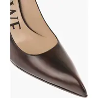 Pantofi stiletto Loewe Dama - Pantofi stiletto Loewe Leather Pumps With Curved Heel Brown Femei (BM 14695226) - B-mall.ro