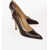 Loewe Leather Pumps With Curved Heel Brown