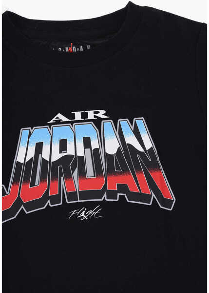 Tricouri Nike Air Jordan Front Printed Crew-Neck T-Shirt Black Baieti (BM 14695331) 2