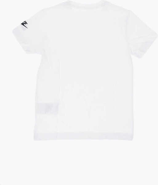 Tricouri Nike Logo Printed Crew-Neck T-Shirt White Baieti (BM 14695505) 3